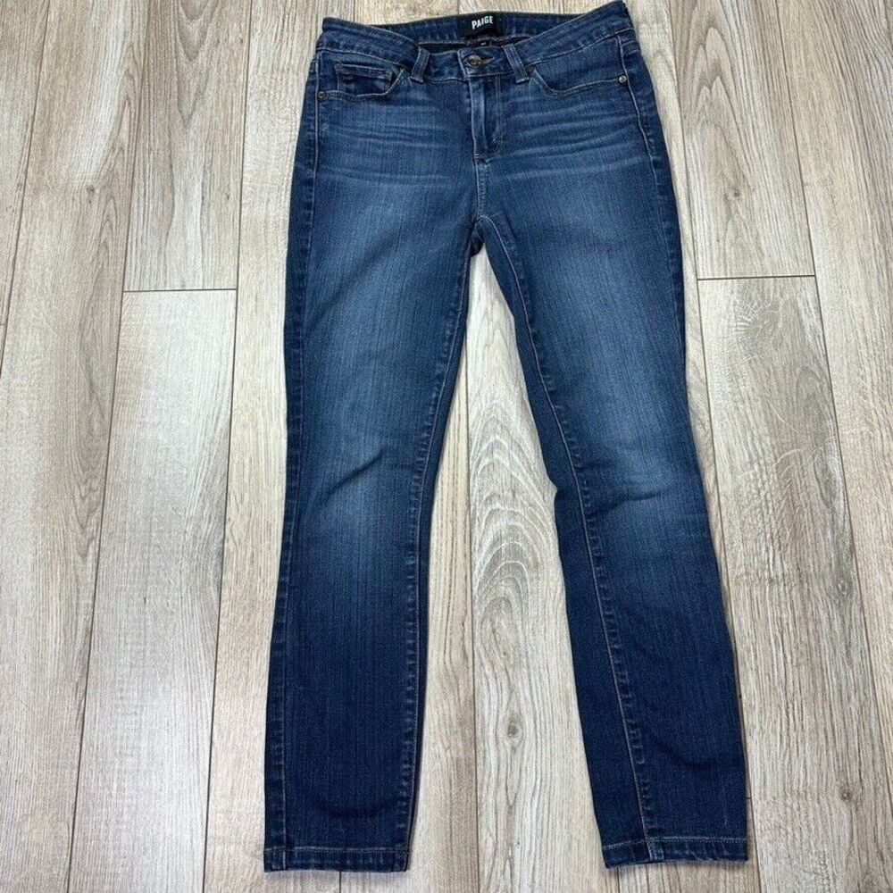 Paige Verdugo Ankle Jeans Women's 27 Dark Wash Skinny Stretch Denim